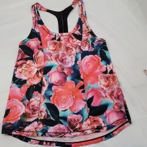 Lululemon racerback tank 'secret garden'